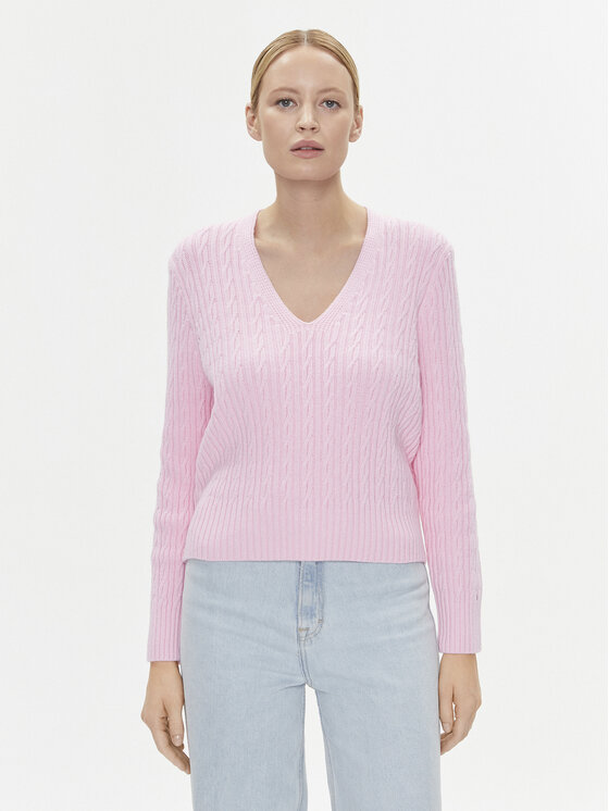 Tommy Hilfiger Megztinis · Rožinė · Regular Fit
