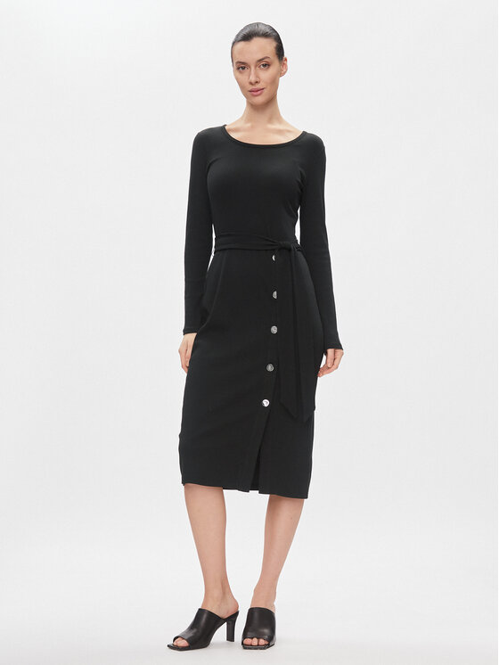 LAUREN RALPH LAUREN Trikotažinė suknelė · Juoda · Midi