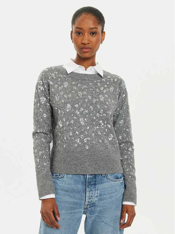 OUI Megztinis · Pilka · Relaxed Fit