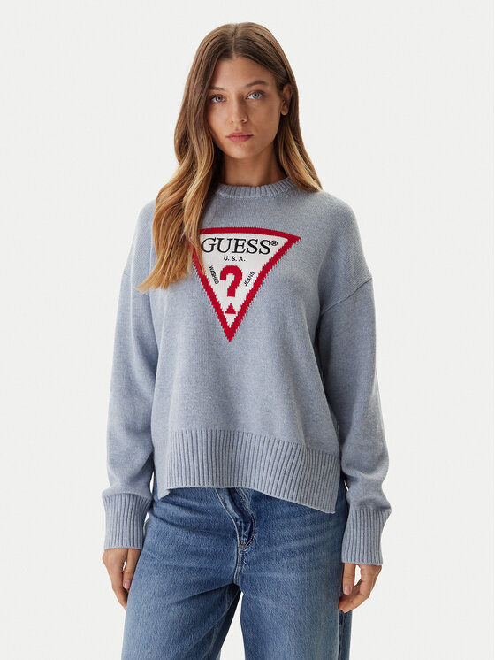 Guess Jeans Megztinis · Mėlyna · Relaxed Fit