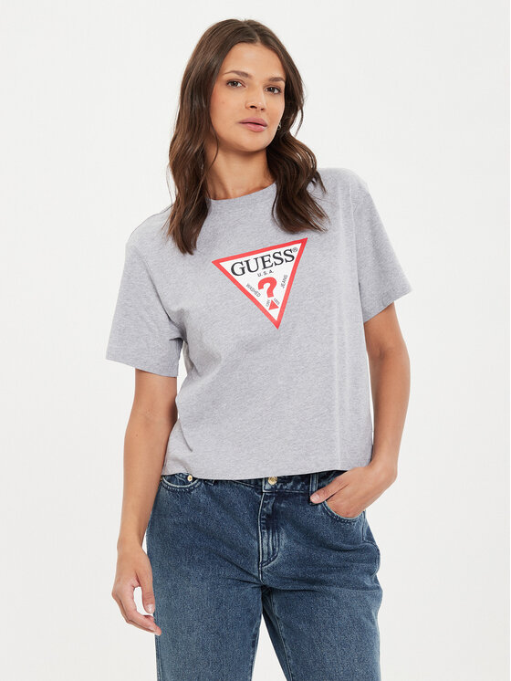 Guess Jeans Marškinėliai · Pilka