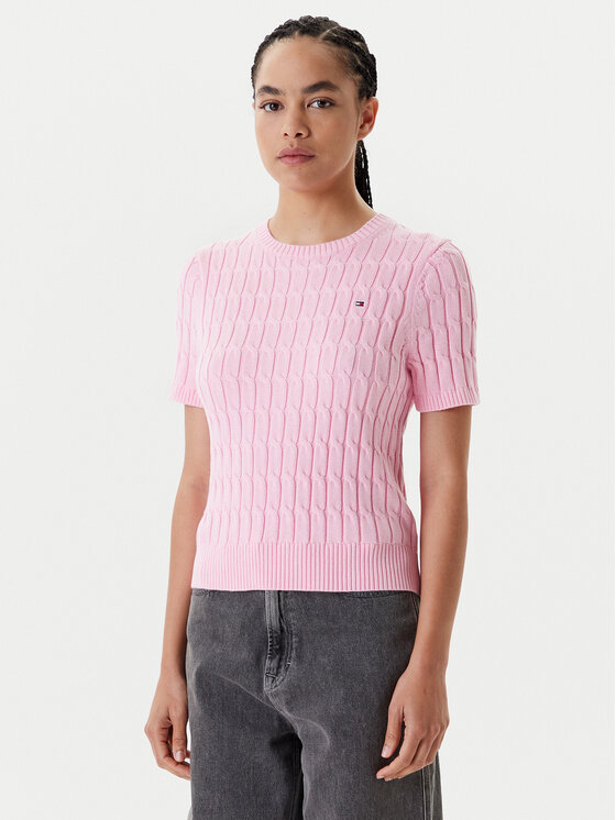 Tommy Hilfiger Megztinis · Rožinė · Regular Fit