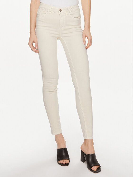 Vero Moda Džinsai · Écru · Skinny Fit