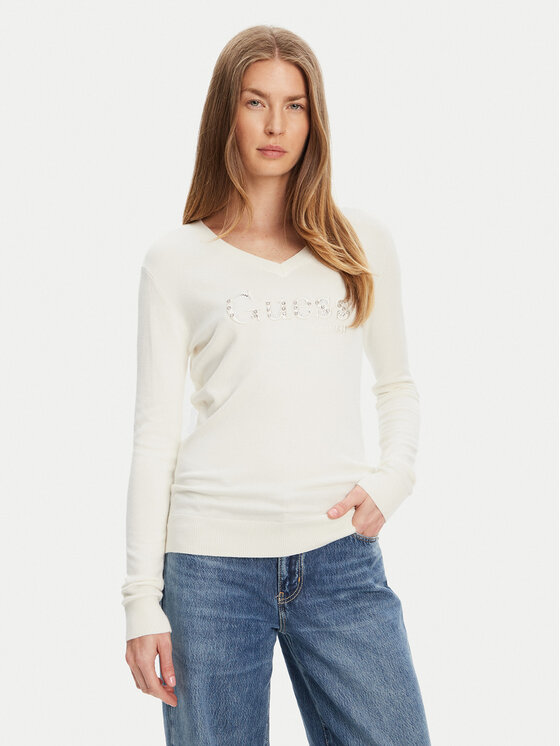 Guess Megztinis · Écru · Regular Fit