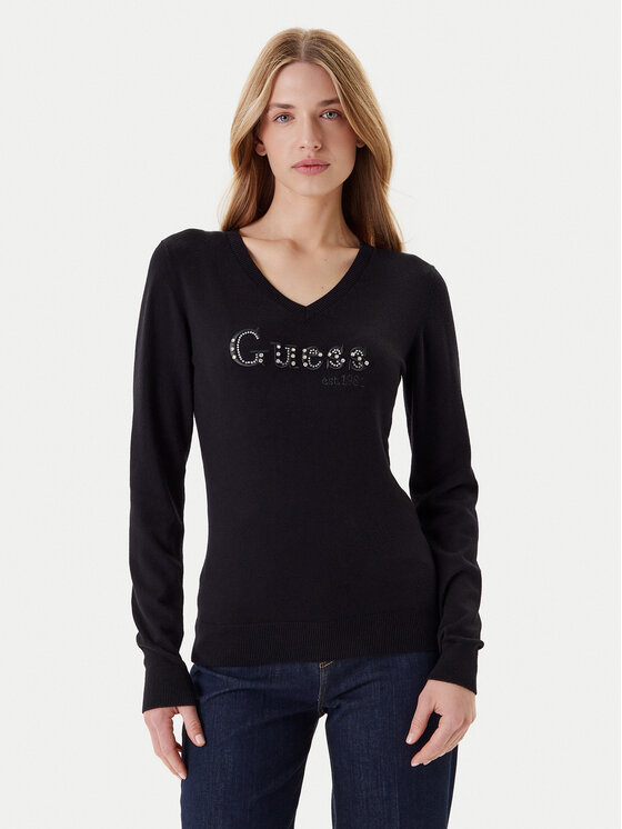Guess Megztinis · Juoda · Regular Fit