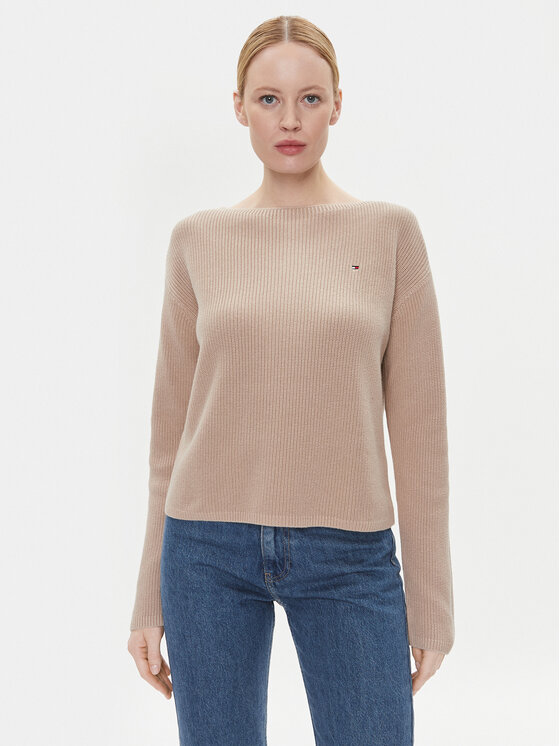Tommy Hilfiger Megztinis · Smėlio · Relaxed Fit