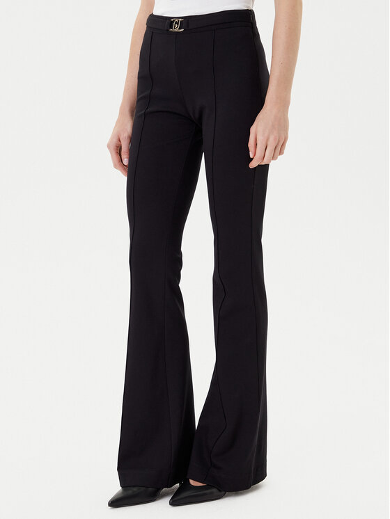 Liu Jo Medžiaginės kelnės · Juoda · Regular Fit