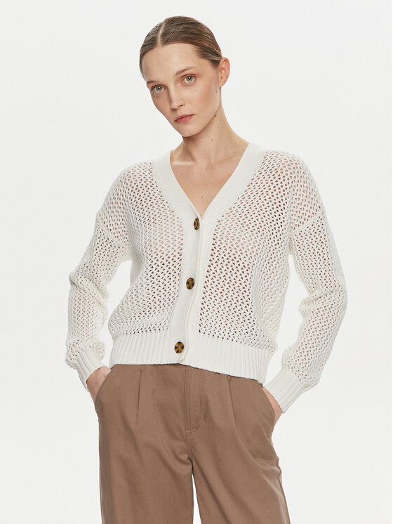 Gap Kardiganas · Balta · Relaxed Fit