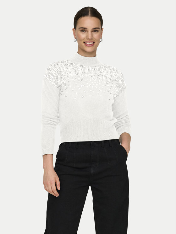 ONLY Megztinis · Balta · Regular Fit