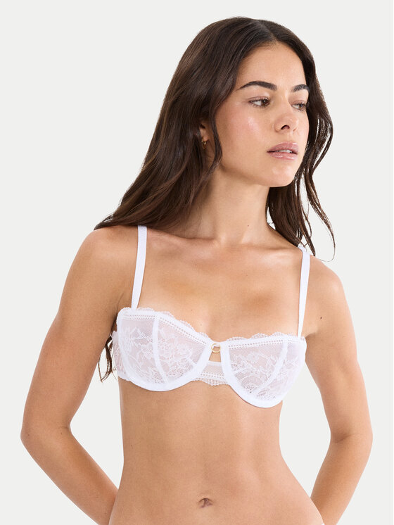 Triumph Pusiau dengta (balcony bra) liemenėlė · Balta