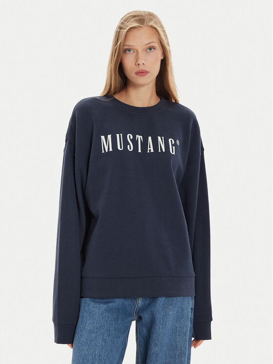 Mustang Džemperis · Tamsiai mėlyna · Regular Fit