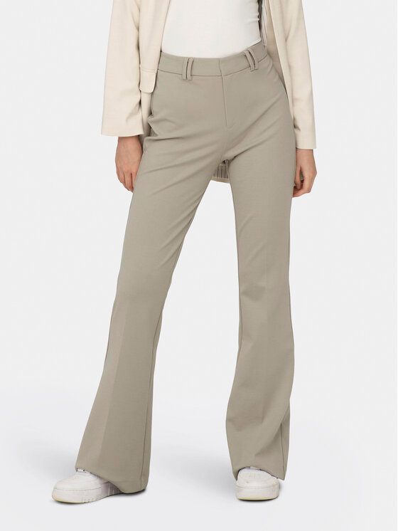 ONLY Medžiaginės kelnės · Smėlio · Regular Fit