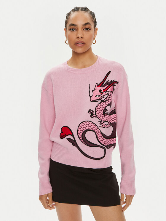 PINKO Megztinis · Rožinė · Regular Fit
