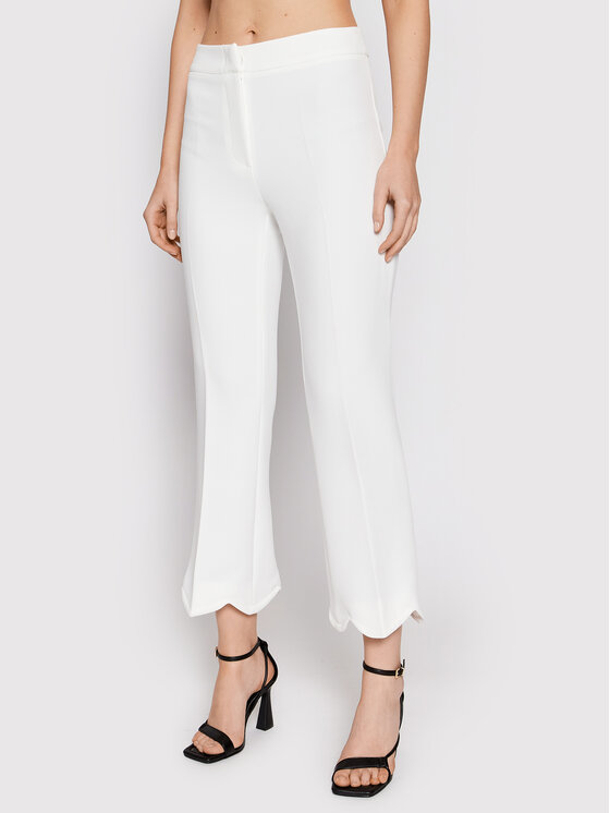 Babylon Medžiaginės kelnės · Balta · Regular Fit
