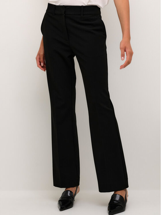 Karen by Simonsen Medžiaginės kelnės · Juoda · Regular Fit