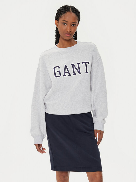 Gant Džemperis · Pilka · Relaxed Fit