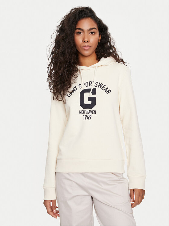 Gant Džemperis · Écru · Relaxed Fit
