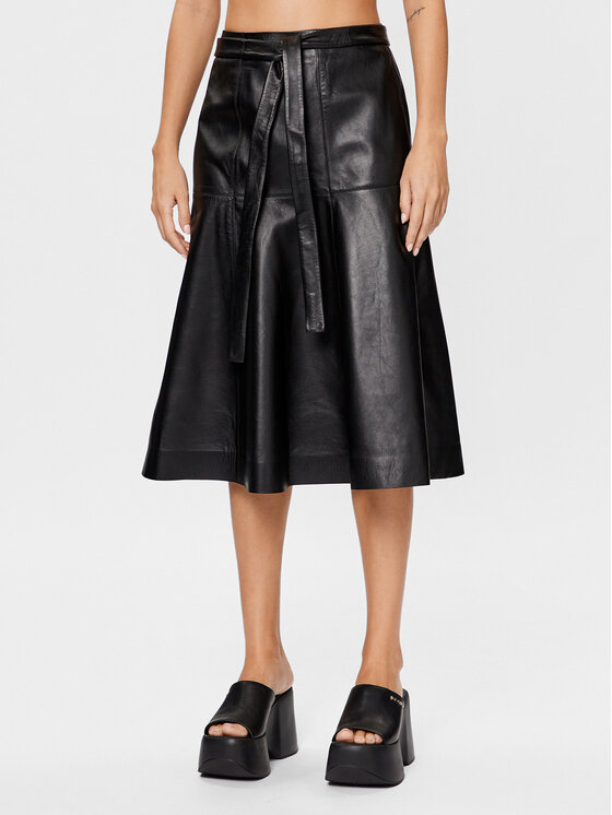 Calvin Klein Odinis sijonas · Juoda · Midi