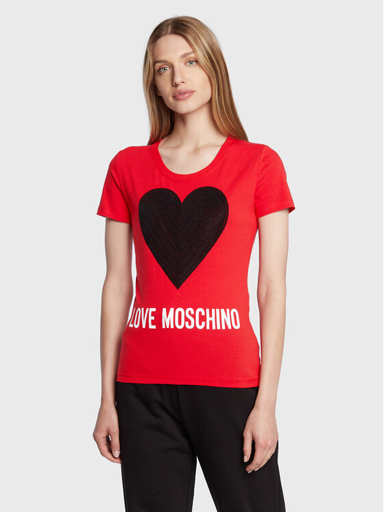 LOVE MOSCHINO Marškinėliai · Raudona