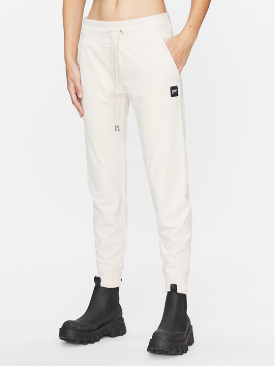 DKNY Sport Sportinės kelnės · Smėlio · Regular Fit