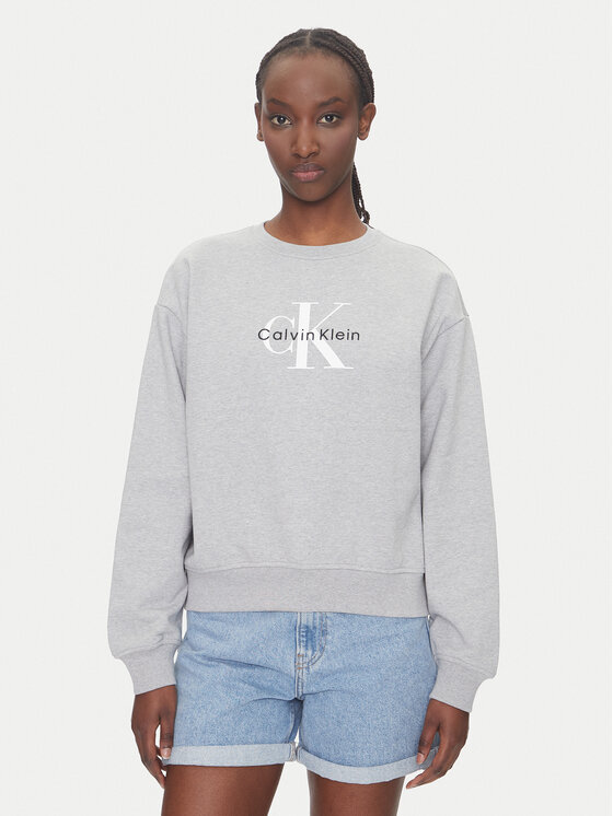 Calvin Klein Jeans Džemperis · Pilka · Relaxed Fit