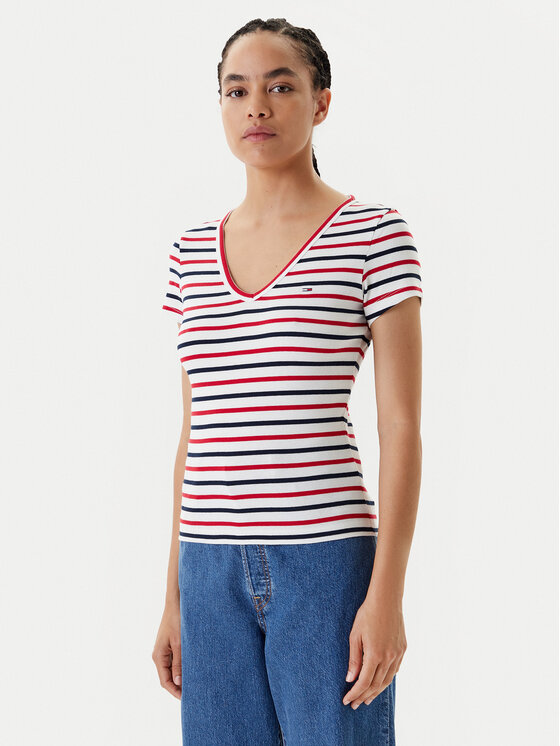 Tommy Jeans Marškinėliai · Balta