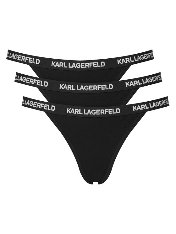 Kodas 20MAY KARL LAGERFELD Brazilinių kelnaičių komplektas · Juoda