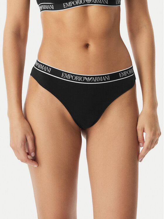 Kodas 20MAY Emporio Armani Underwear Brazilinių kelnaičių komplektas · Juoda