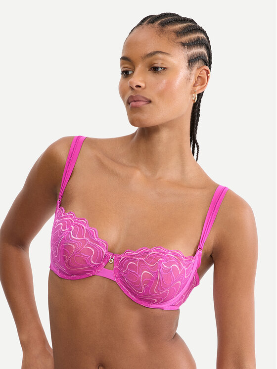 Triumph Pusiau dengta (balcony bra) liemenėlė · Tamsiai rožinė