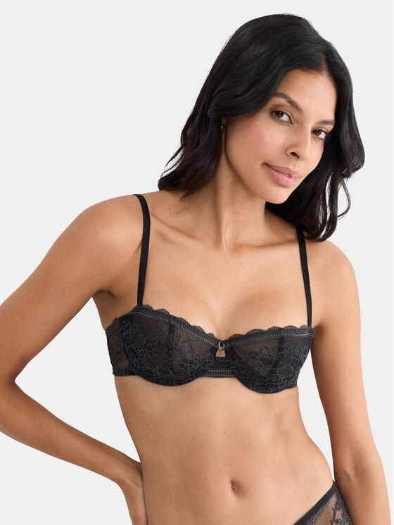 Triumph Pusiau dengta (balcony bra) liemenėlė · Juoda