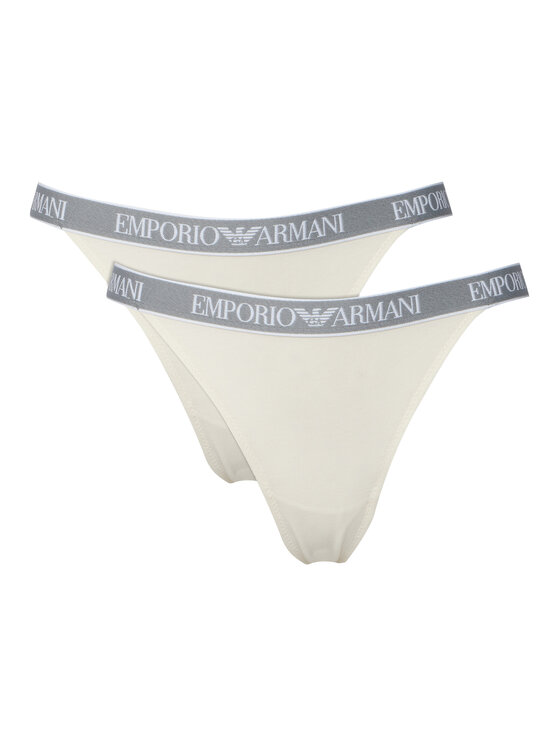 Emporio Armani Underwear Stringų komplektas · Balta
