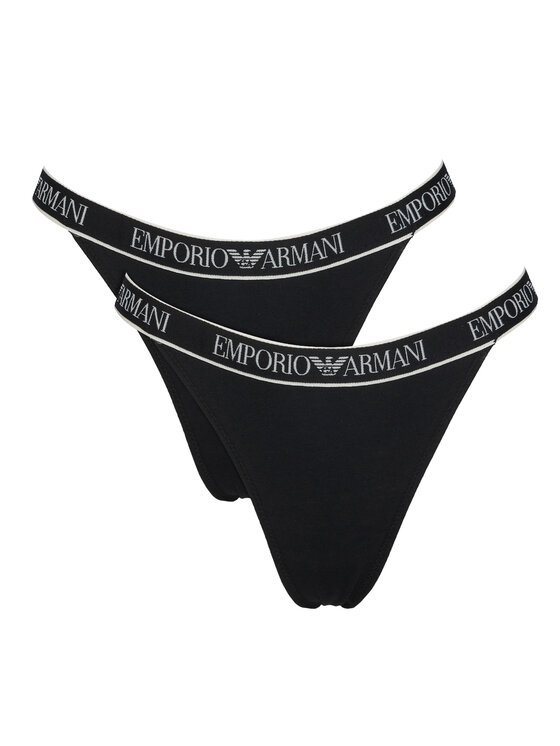 Emporio Armani Underwear Stringų komplektas · Juoda