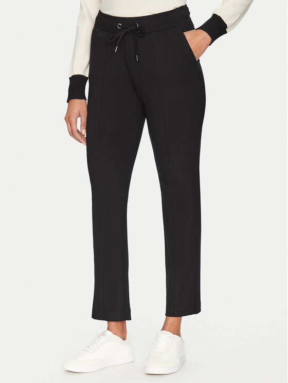 Olsen Medžiaginės kelnės · Juoda · Regular Fit