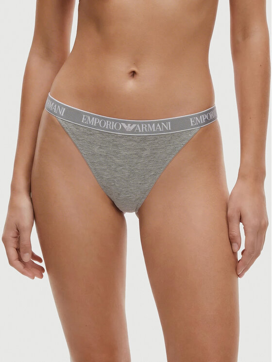 Emporio Armani Underwear Stringų komplektas · Pilka