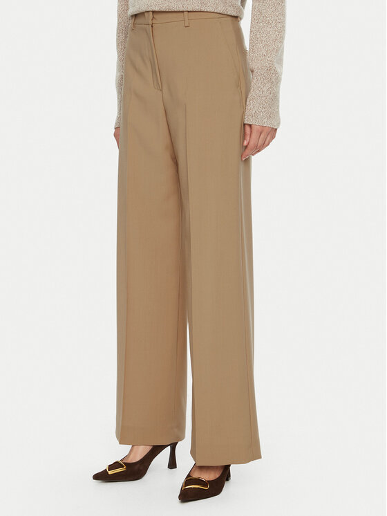 Weekend Max Mara Palazzo kelnės · Smėlio · Regular Fit