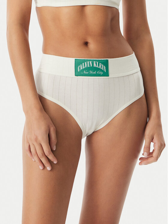 Calvin Klein Underwear Klasikinės kelnaitės aukštu juosmeniu · Kreminė