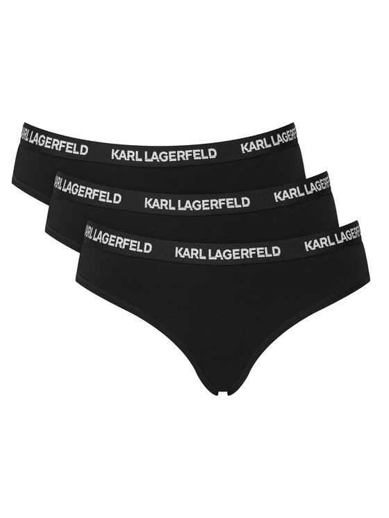 KARL LAGERFELD Klasikinių kelnaičių komplektas · Juoda