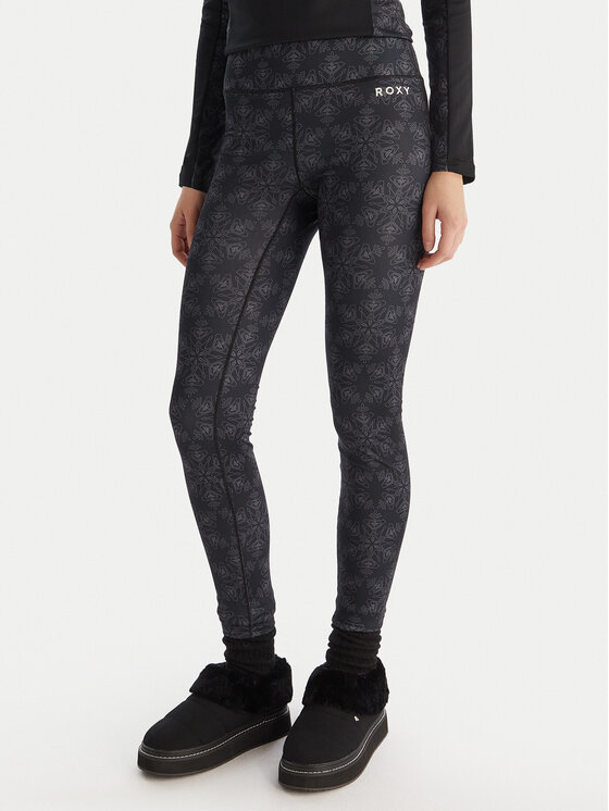 Kodas 20MAY Roxy Termoaktyvus apatinis trikotažas, apačia Daybreak Brushed ERJLW03056 Juoda Slim Fit