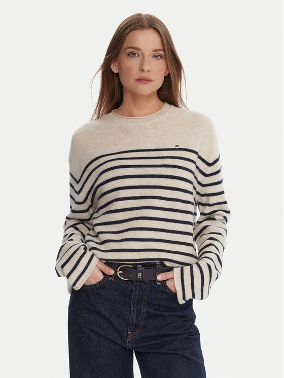Tommy Hilfiger Megztinis · Écru · Regular Fit