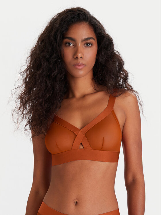 DKNY Besiūlė liemenėlė · Ruda