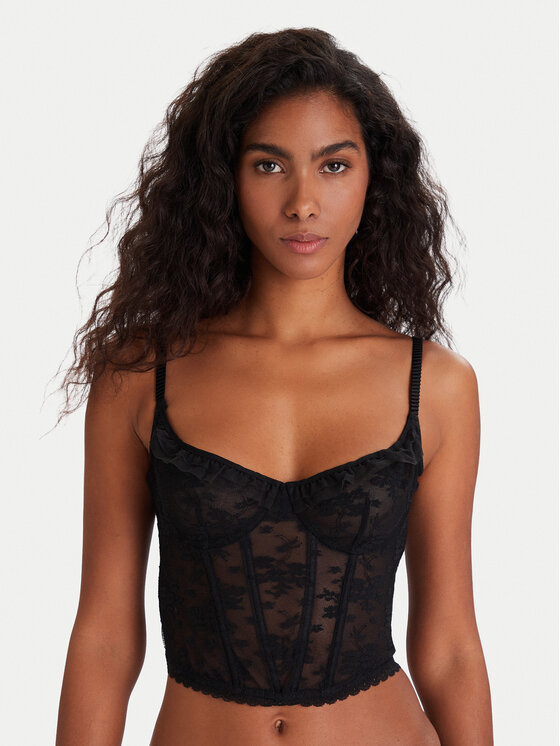 Hunkemöller Liemenėlė su lankeliais · Juoda