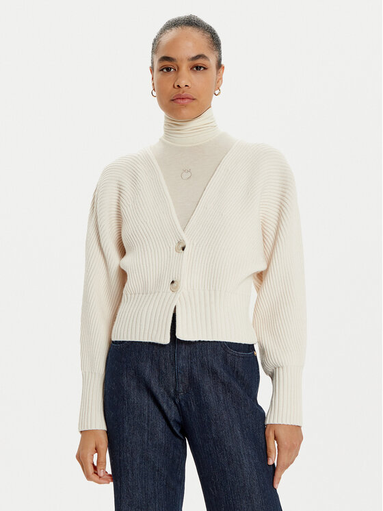 OUI Kardiganas · Balta · Regular Fit