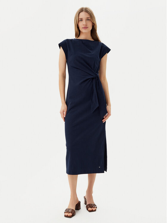Tommy Hilfiger Kasdieninė suknelė · Tamsiai mėlyna · Midi