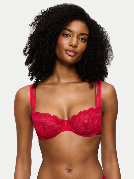 Triumph Pusiau dengta (balcony bra) liemenėlė · Raudona
