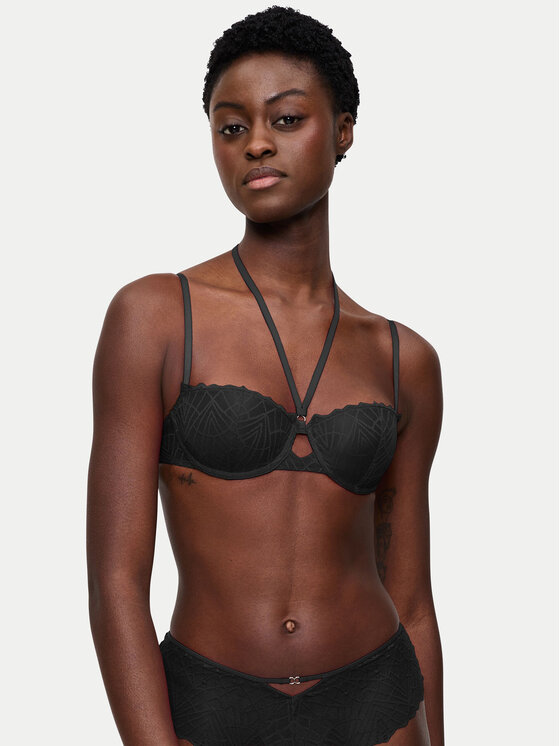Triumph Pusiau dengta (balcony bra) liemenėlė · Juoda