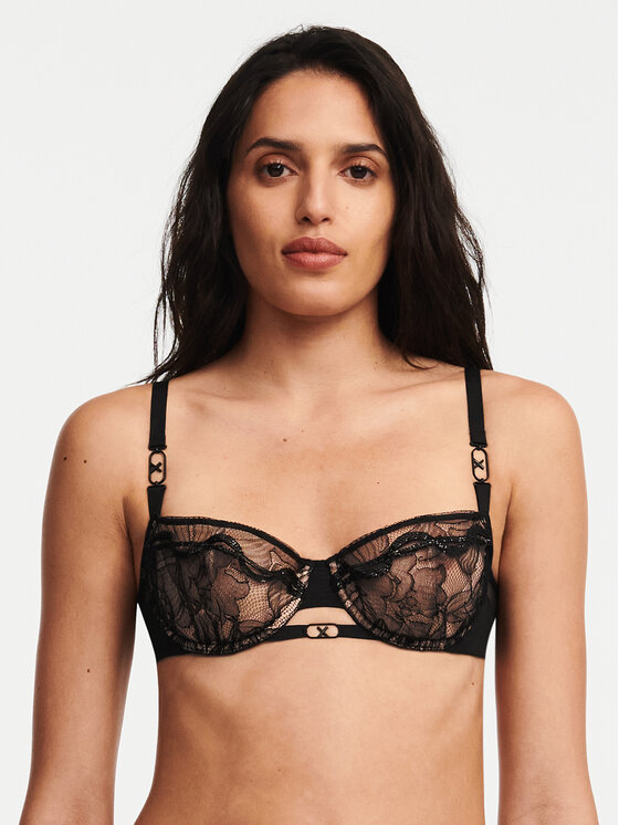 Chantelle X Pusiau dengta (balcony bra) liemenėlė · Juoda