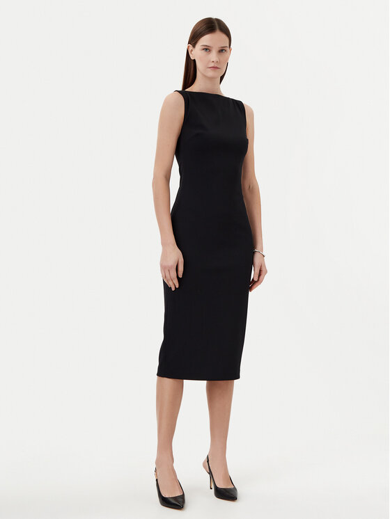 Calvin Klein Kokteilinė suknelė · Juoda · Midi