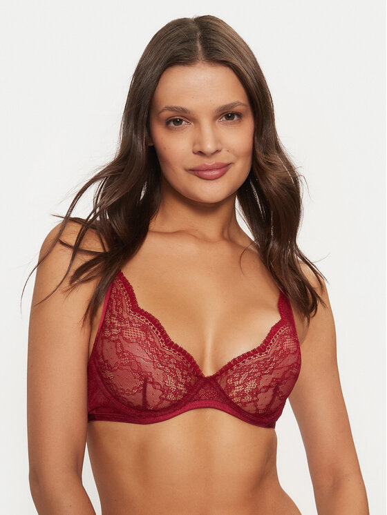 Hunkemöller Liemenėlė su lankeliais · Vyšninė