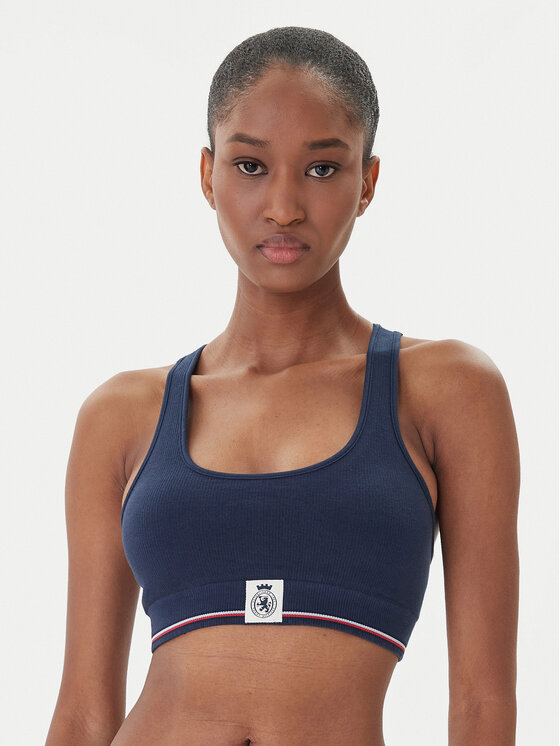 Tommy Hilfiger Sportinė liemenėlė · Tamsiai mėlyna