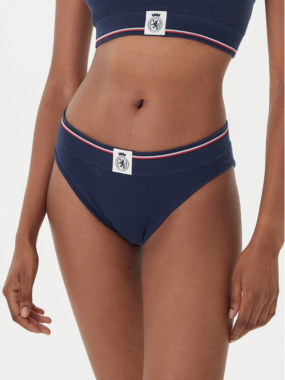 Tommy Hilfiger Klasikinės kelnaitės · Tamsiai mėlyna